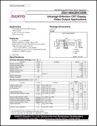 2SA1404 datasheet: PNP transistor for CRT display video output applications 2SA1404