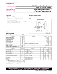 2SC3645 datasheet: NPN transistors for high-voltage switching, predriver applications 2SC3645