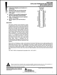 74ACT11652DW datasheet:  OCTAL BUS TRANSCEIVERS AND REGISTERS 74ACT11652DW