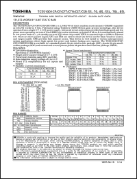 TC551001CP-55 datasheet: 131,072-word by 8 bit static RAM, access time 55ns TC551001CP-55