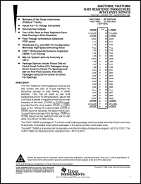 74ACT16952DL datasheet:  16-BIT REGISTERED TRANSCEIVERS WITH 3-STATE OUTPUTS 74ACT16952DL