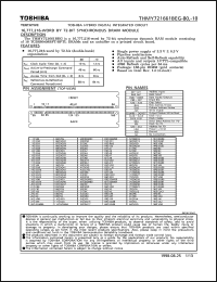 THMY721661BEG-80 datasheet: 16,777,216-words by 72-BITS synchronous DRAM module THMY721661BEG-80