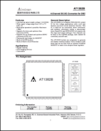 AT1382B datasheet: Marking AT1382BF, 4-channel DC-DC controller for DSC AT1382B