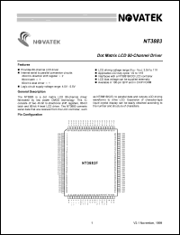 NT3883F datasheet: Dot matrix LCD 80-channel driver NT3883F