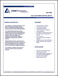 LND3526 datasheet: Dual USB power control switch LND3526