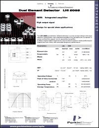 LHi2068 datasheet: Dual element detector LHi2068