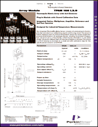 TPAM166L3.9 datasheet: Array module. Integrated optics, multiplexer, amplifier, reference and self test function. TPAM166L3.9