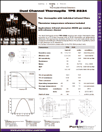 TPS2534 datasheet: Dual channel thermopile TPS2534