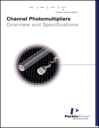 C921P datasheet: Channel photomultiplexer, 1/3 inche, special type for photon counting, dark counts 1 cps. C921P