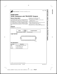 5962-9317502QXA datasheet: 16-Bit Transceiver with TRI-STATE Outputs 5962-9317502QXA