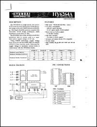 HY6264A-85 datasheet: 8K x 8-bit CMOS SRAM, 85ns HY6264A-85