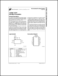 11C90DCQR datasheet: 650 MHz prescalers 11C90DCQR