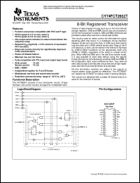 CY74FCT2652ATQC datasheet:  OCTAL BUS TRANSCEIVERS AND REGISTERS WITH 3-STATE OUTPUTS AND SERIES DAMPING RESISTORS CY74FCT2652ATQC