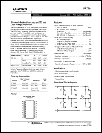 SP720AB datasheet: Electronic protection array for ESD and over-voltage protection SP720AB