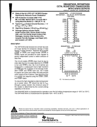 SNJ54ABT543AJT datasheet:  OCTAL REGISTERED TRANSCEIVER WITH 3-STATE OUTPUTS SNJ54ABT543AJT