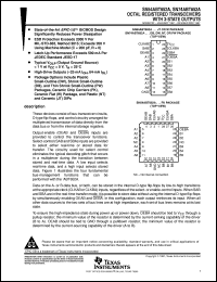 SNJ54ABT652AW datasheet:  OCTAL BUS TRANSCEIVERS AND REGISTERS WITH 3-STATE OUTPUTS SNJ54ABT652AW