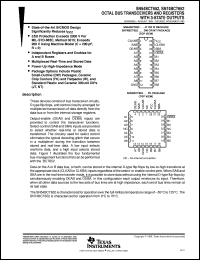 SNJ54BCT652W datasheet:  OCTAL BUS TRANSCEIVERS AND REGISTERS WITH 3-STATE OUTPUTS SNJ54BCT652W