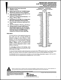 SN74ABT16470DGGR datasheet:  16-BIT REGISTERED TRANSCEIVERS WITH 3-STATE OUTPUTS SN74ABT16470DGGR