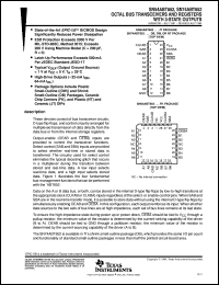 SN74ABT652DBLE datasheet:  OCTAL BUS TRANSCEIVERS AND REGISTERS WITH 3-STATE OUTPUTS SN74ABT652DBLE