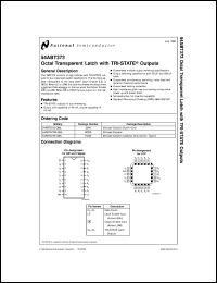 5962-9321801QRA datasheet: Octal Transparent Latch with TRI-STATE Outputs 5962-9321801QRA