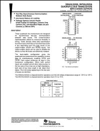 SNJ54ALS243AW datasheet:  QUADRUPLE BUS TRANSCEIVERS WITH 3-STATE OUTPUTS SNJ54ALS243AW