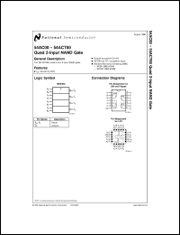 JM38510R75001SC datasheet: Quad 2-Input NAND Gate JM38510R75001SC