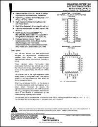 SN74ABT863DBLE datasheet:  9-BIT BUS TRANSCEIVERS WITH 3-STATE OUTPUTS SN74ABT863DBLE