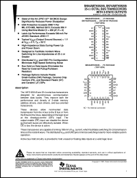 SN74ABTH25245DWR datasheet:  25-OHM OCTAL BUS TRANSCEIVERS WITH 3-STATE OUTPUTS SN74ABTH25245DWR