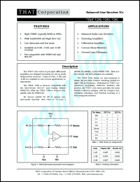 THAT1240 datasheet: Quad low-noise PNPN transistor array THAT1240