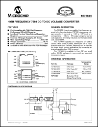 TC7660HCPA datasheet: High frequency DC-to-DC voltage converter TC7660HCPA