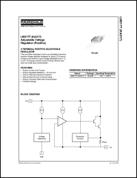 KA317 datasheet: Adjustable voltage regulator KA317