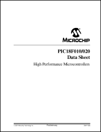 PIC18F010-I/P datasheet: SM-8 BIT FLASH MCU PIC18F010-I/P