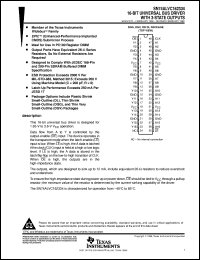 SN74ALVC162334DL datasheet:  16-BIT UNIVERSAL BUS DRIVER WITH 3-STATE OUTPUTS SN74ALVC162334DL