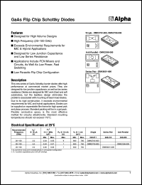 DMK8001-000 datasheet: GaSa flip chip schottky diode DMK8001-000