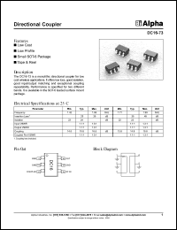 DC16-73 datasheet: Directional coupler DC16-73