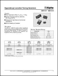 SMV1212-079 datasheet: Hyperabrupt junction tuning varactor SMV1212-079