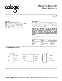 CL431S datasheet: Precision adjustable shunt reference CL431S
