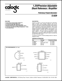 CL432BD datasheet: 1.25 V Precision adjustable shunt reference/amplifier CL432BD