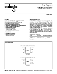 CLM2931AS-4 datasheet: 4 V, low dropout voltage regulator CLM2931AS-4