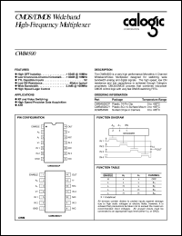 CWB4500CP datasheet: CMOS/DMOS wideband high-frequency multiplexer CWB4500CP