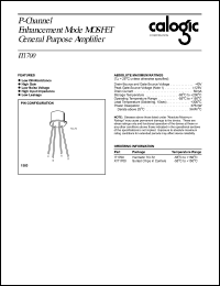 IT1700 datasheet: 40 V, P-Channel enhancement mode MOSFET general purpose amplifier IT1700