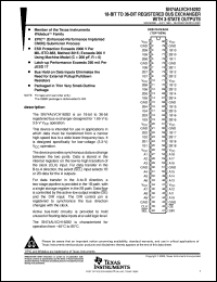 SN74ALVCH16282DBBR datasheet:  18-BIT TO 36-BIT REGISTERED BUS EXCHANGER WITH 3-STATE OUTPUTS SN74ALVCH16282DBBR