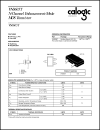 VN0605T datasheet: N-Channel enhancement-mode MOS transistor VN0605T