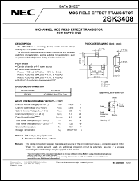 2SK3408 datasheet: MOS field effect transistor 2SK3408