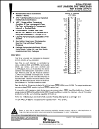 SN74ALVCH16501DLR datasheet:  18-BIT UNIVERSAL BUS TRANSCEIVER WITH 3-STATE OUTPUTS SN74ALVCH16501DLR