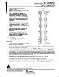 SN74ALVCHR162601DL datasheet:  18-BIT UNIVERSAL BUS TRANSCEIVER WITH 3-STATE OUTPUTS SN74ALVCHR162601DL