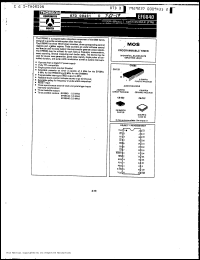 EF6840P datasheet: Frequency clock 1 MHz Programmable Timer ? 1MHz EF6840P