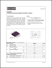 NDH833N datasheet: Length/Height 1.02 mm Width 4.55 mm Depth 4.06 mm Power dissipation 1.8 W Transistor polarity N Channel Current Id cont. 7.1 A Voltage Vgs th max. 2.7 V Voltage Vds max 20 V NDH833N