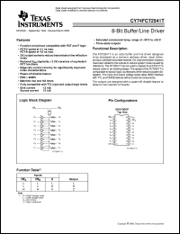 CY74FCT2541CTSOC datasheet:  OCTAL LINE DRIVER/MOS DRIVER WITH 3-STATE OUTPUTS CY74FCT2541CTSOC