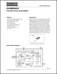 KA5M0965QTU datasheet: SPS POWER SWITCH KA5M0965QTU